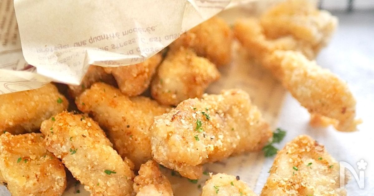 むね肉でザクザク！チーズポップコーンチキン