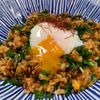 楽ラク手抜キッチン🐶🐾の作ってみた!投稿(温玉のせキムチ炒飯)