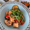 633toの作ってみた!投稿(ご飯が進む！【豚こまとズッキーニのポン酢炒め】簡単ワンパン◎)