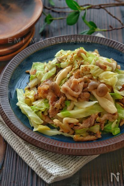 豚肉とキャベツのめんつゆガーリックマヨ炒め By 松山絵美 レシピサイト Nadia ナディア プロの料理家のおいしいレシピ