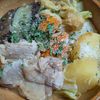 1622971の作ってみた!投稿(きゃべつとじゃがいもと鶏肉の味噌バター蒸し)