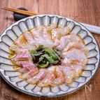 シンプルに鯛のカルパッチョ