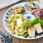 【焼肉のタレで簡単！】厚揚げとキャベツのピリ辛炒め