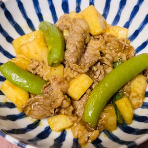 SSの作ってみた!投稿(牛肉と春野菜のカレー炒め)