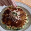 豆腐と糸寒天のふんわりお好み焼きの工程5