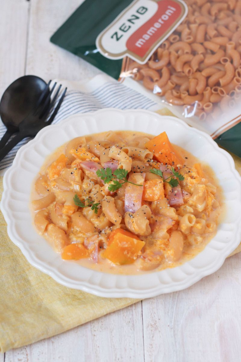 かぼちゃのカルボナーラZENBマメロニ | レシピサイトNadia