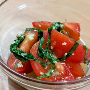 まゆのの作ってみた!投稿(じゅわっと美味しい♪だしトマト)
