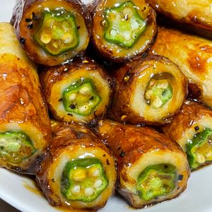 momoの作ってみた!投稿(【甘辛オクラちくわ】パクパク食べちゃう♡夏のおつまみおかず)