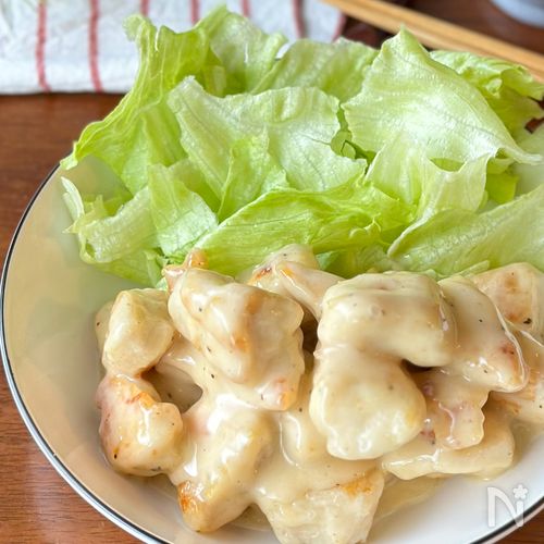 えびより美味しい？「むね肉で作るとりマヨ」