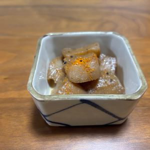 こむぎの作ってみた!投稿(レンチンで味しみ！めっちゃ簡単【甘辛こんにゃく】)