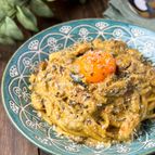 ワンパンで作れる！鯖缶カレークリームパスタ