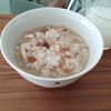 ゆの作ってみた!投稿(かつお節香る♪大根とささみの梅粥)