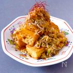 【ジュワうま！】厚揚げのさっぱりしらすネギ中華だれ