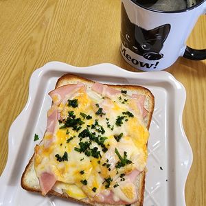 ナムディの作ってみた!投稿(【サワークリームとベーコンのピザ風トースト】2枚はペロリ！)