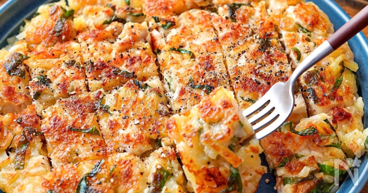 美味しさ120%◎ヘルシー【鶏じゃが大葉チーズガレット】