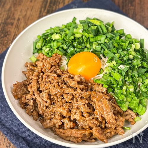 【ニラとひき肉そうめん】ガツンと旨辛！やみつき簡単そうめん