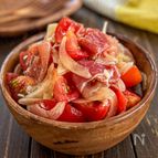 和風～なマリネ風《トマトと新玉と生ハムのサラダ》