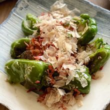 小えび・おかかのせで香ばしい!【丸ごと焼きピーマン】
