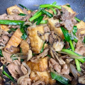 えみりんの作ってみた!投稿(スタミナ系節約おかず♡『レバニラ風厚揚げ』調味料オール1☆)