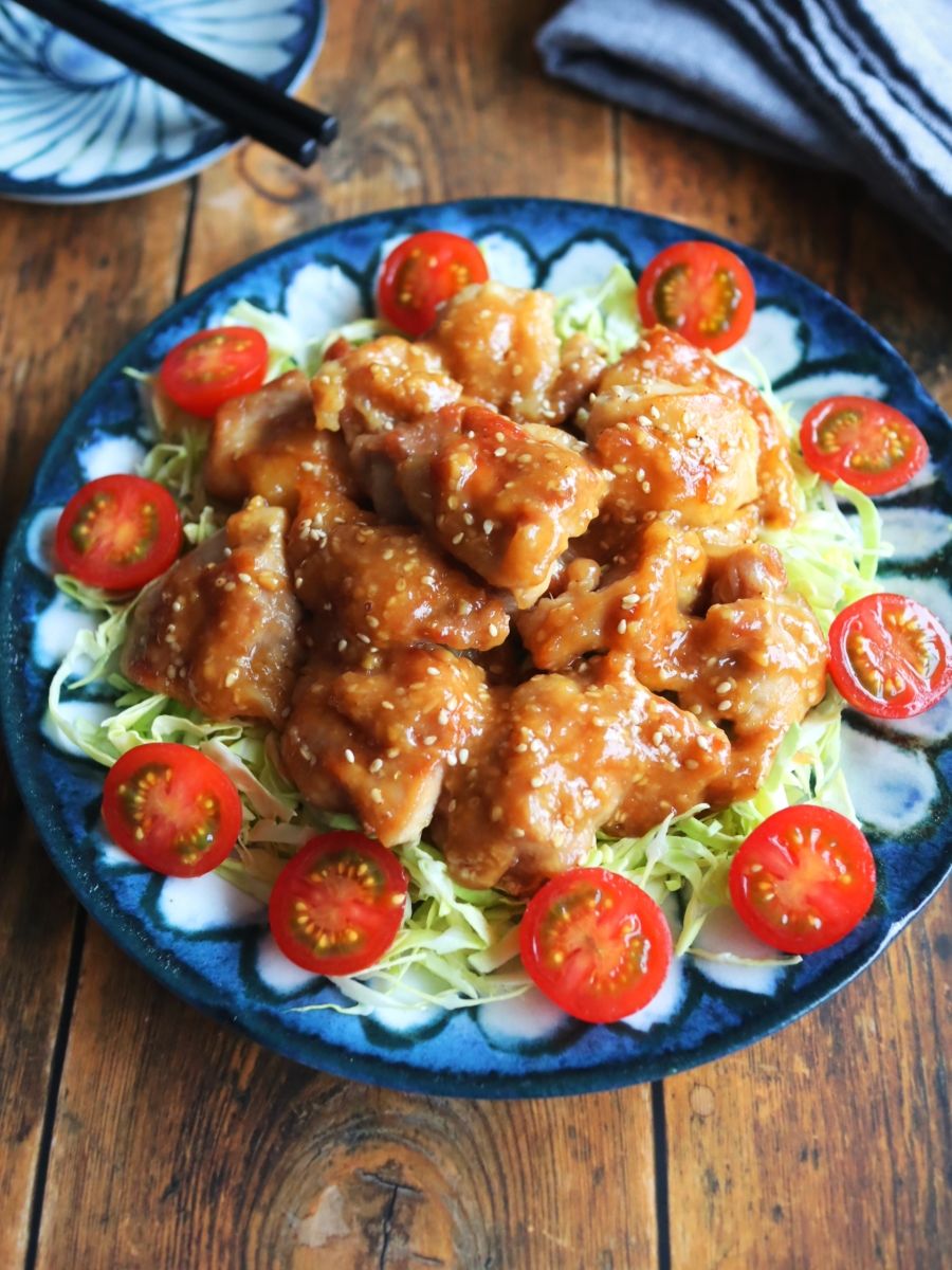 こっくり美味しい♡ごま味噌チキン】ご飯が進む和のおかず | レシピ