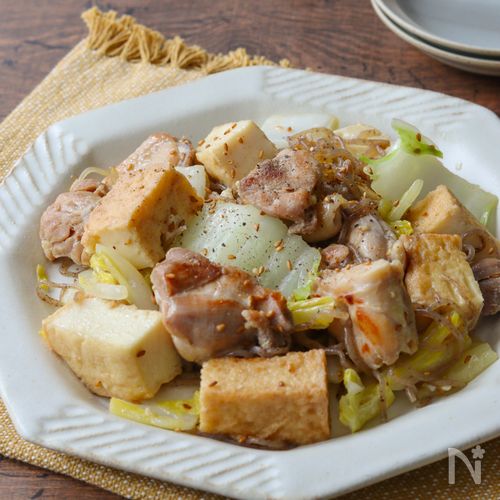 塩こうじ鶏のうま塩炒め