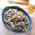 アボカドと牛肉の甘辛炒め