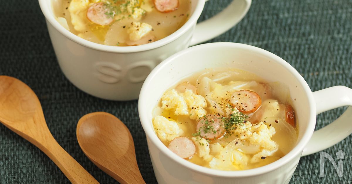 新あさひ豆腐で高タンパク質イタリアンスープ