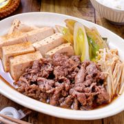 【すき焼き風肉豆腐】甘めの味付けがおいしい♡