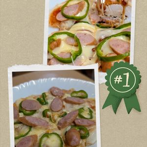 まゆのの作ってみた!投稿(フライパンで簡単【もちピザ】ライスペーパーで切り餅アレンジ！)