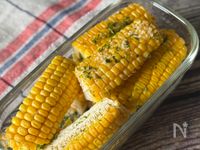 とうもろこしの海苔塩チーズ焼き