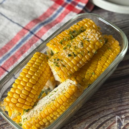 とうもろこしの海苔塩チーズ焼き