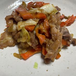 しょうこの作ってみた!投稿(定食屋さん風♪【豚こまと野菜の生姜味噌炒め】)