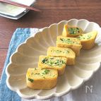 【卵焼き】お弁当に◎ビタミン豊富！かぶの葉のだし巻き
