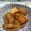 コスモスの作ってみた!投稿(材料2つ*厚揚げと結びしらたきの甘辛煮【味しみのポイント】)