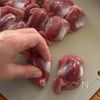 鉄分補給に◎砂肝のからあげの工程1