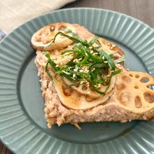 ⁠丸めない超ズボラ『れんこんの甘辛照り焼き大判つくね』