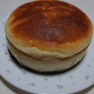 りぃの作ってみた!投稿(ぷるふわ♪スフレチーズケーキ 生クリームなし)