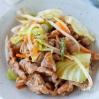 【ミックス野菜の豚こま肉のオイスター炒め】パパっと作ろう😋