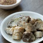 白なすのピーナッツバター和え