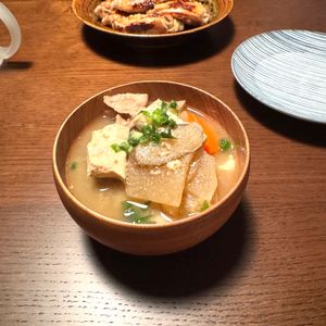 ariaの作ってみた!投稿(【本気で旨い豚汁】文句なしのおいしさ!丼で食べたい!)