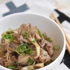 牛肉と糸こんにゃくの甘辛生姜炒め
