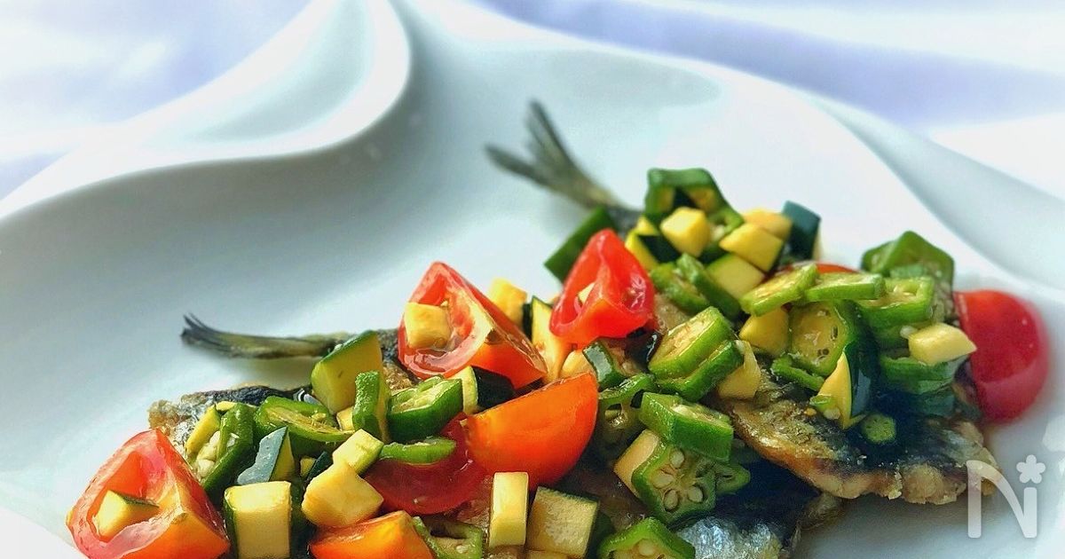 作り置きにも！＊イワシの夏野菜マリネ＊