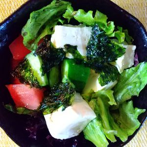 チョロリスの作ってみた!投稿(【豆腐とレタスのチョレギサラダ】簡単ボリュームサラダ♪)