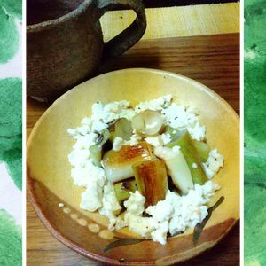チョロリスの作ってみた!投稿(焼きねぎの洋風白和え！いつもの素材をごちそうに♪)