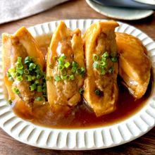 【厚揚げの肉詰め煮】とろ〜りあんでご飯がすすむ♪