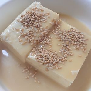 オレンジの作ってみた!投稿(豆腐だけでご飯のおかず！木綿豆腐の味噌煮(ご飯に乗せても♪))