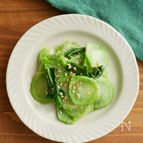 皮ごとレンジで。ブロッコリーの茎のナムル