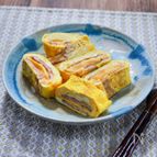 ベーコンとチェダチーズの玉子焼き