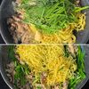 【豚肉ニラのにんにくだし焼きそば】食が進む!やみつき麺◎の工程3