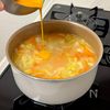 野菜の甘みたっぷり♩ふわたまコーンスープの工程4